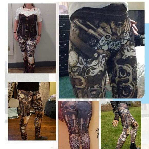 Steampunk chick leggings - Picture 12 of 14